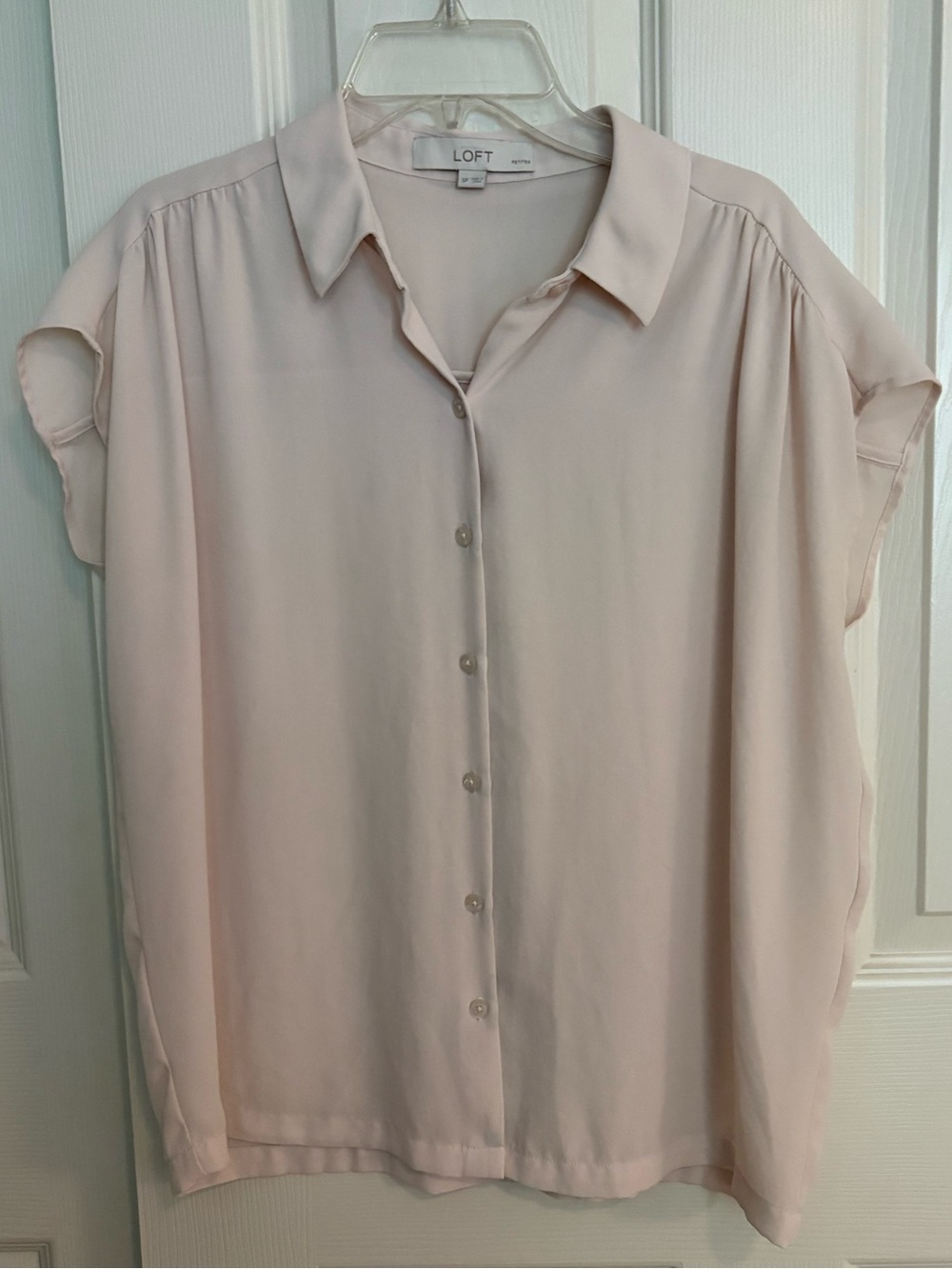 Blush/beige LOFT blouse